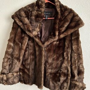 Brand New Fur short Coat perfect for the holidays